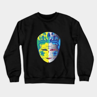 pop art traditional mask dance Crewneck Sweatshirt